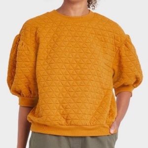 A New Day Quilted Sweatshirt Pullover